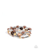 Paparazzi Flashy Fiction - Brown Bracelet