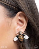 Paparazzi Blissful Bee - Gold CLIP Earring