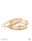 Paparazzi Smitten Southern - Gold Bracelet