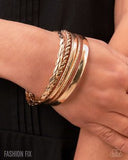 Paparazzi Smitten Southern - Gold Bracelet