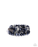 Paparazzi Faceted Fusion - Blue Bracelet