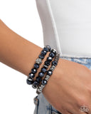 Paparazzi Faceted Fusion - Blue Bracelet