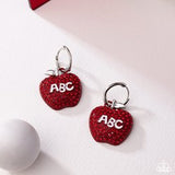 Paparazzi Adorable ABCs - Red Earring