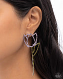 Paparazzi Tulip Transcendence - Purple Earring