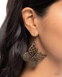 Paparazzi Soaring Skill - Brass Earring