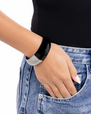 Paparazzi Painted Paramount - Black Bracelet