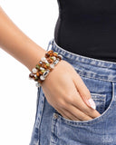 Paparazzi Stirring Stack - Brown Bracelet