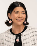 Paparazzi Rosy Rally - Pink Earring