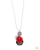 Paparazzi Rosy Rendezvous - Red Necklace
