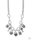 Paparazzi Padlock Pairing - Silver Necklace