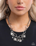 Paparazzi Padlock Pairing - Silver Necklace