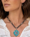 Paparazzi Traditional Tapestry - Blue Necklace
