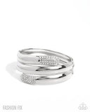 Paparazzi Smooth Similarity - White Bracelet