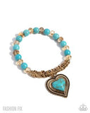 Paparazzi Horseshoe Heartthrob - Gold Bracelet
