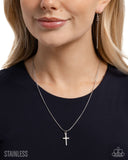 Paparazzi Giving Grace - Silver Necklace
