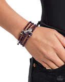 Paparazzi Sensible Shimmer - Purple Bracelet