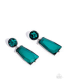 Paparazzi Carefree Character - Green Earring