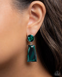 Paparazzi Carefree Character - Green Earring