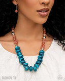 Paparazzi Bubbly Broadcast - Blue Necklace