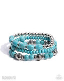 Paparazzi Earthy Express - Blue Bracelet