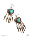 Paparazzi Besotted Badlands - Gold Earring