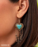 Paparazzi Besotted Badlands - Gold Earring