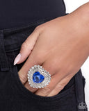 Paparazzi Head Over HEART - Blue Ring