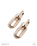 Paparazzi Lavish Links - Gold Earring
