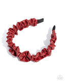 Paparazzi Ruffled Rebel - Red Headband
