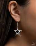 Paparazzi Self-Assured Stars - Black Earring