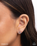 Paparazzi Round Table Radiance - Silver Earring