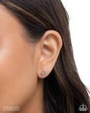 Paparazzi Rose Recognition - Silver Earring