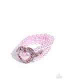 Paparazzi Lifelong Love Letter - Pink Bracelet