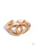Paparazzi Interlocked Ignition - Gold Bracelet