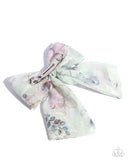 Paparazzi BOW Together - Green Hair Clip