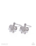 Paparazzi Tactical Turtle - Silver Earring