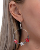 Paparazzi Country Countdown - Red Earring
