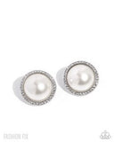 Paparazzi Dazzling Duplicate - White Earring