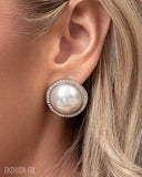 Paparazzi Dazzling Duplicate - White Earring