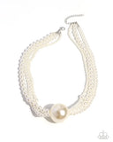 Paparazzi Polished Professional - White Necklace