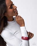 Paparazzi Modest Mirage - Red Bracelet
