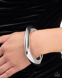 Paparazzi Rounded Reflection - Silver Bracelet