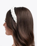 Paparazzi Elevated Effort - White Headband