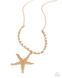 Paparazzi Starfish Symphony - Orange Necklace