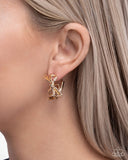Paparazzi Coquette Catwalk - Gold Earring