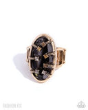 Paparazzi Encircled in Edge - Gold Ring