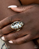 Paparazzi Encircled in Edge - Gold Ring