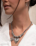 Paparazzi Free-Spirited Freeway - White Necklace