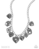 Paparazzi Vintage Showdown - Silver Necklace