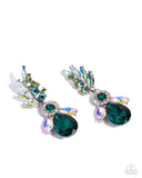 Paparazzi Priceless Pizzazz - Green Earring
